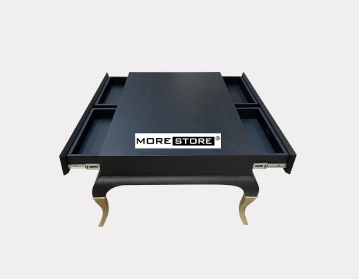 Ảnh của BLACK CENTER TABLE/ BÀN TRÀ GỖ TỰ NHIÊN MÀU ĐEN